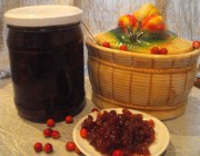 Dulceata rapidă de lingonberry cu morcovi