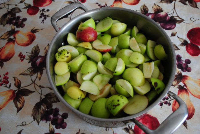 Dulceata de mere delicioasa cu coaja de portocala